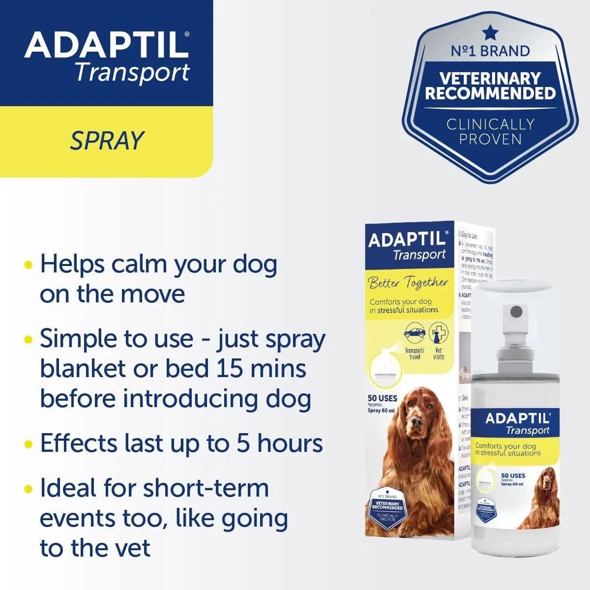 Adaptil Travel Spray for Dogs 60 ml
