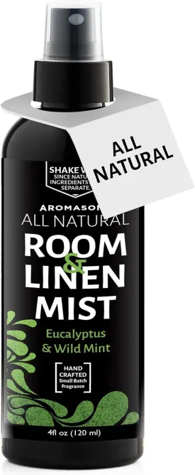 Aromasong Eucalyptus & Wild Mint Linen and Room Spray, Natural Aromatic Mist, Relax Your Body & Mind, Perfect as a Bathroom Spray Air Freshener Pillow Mist