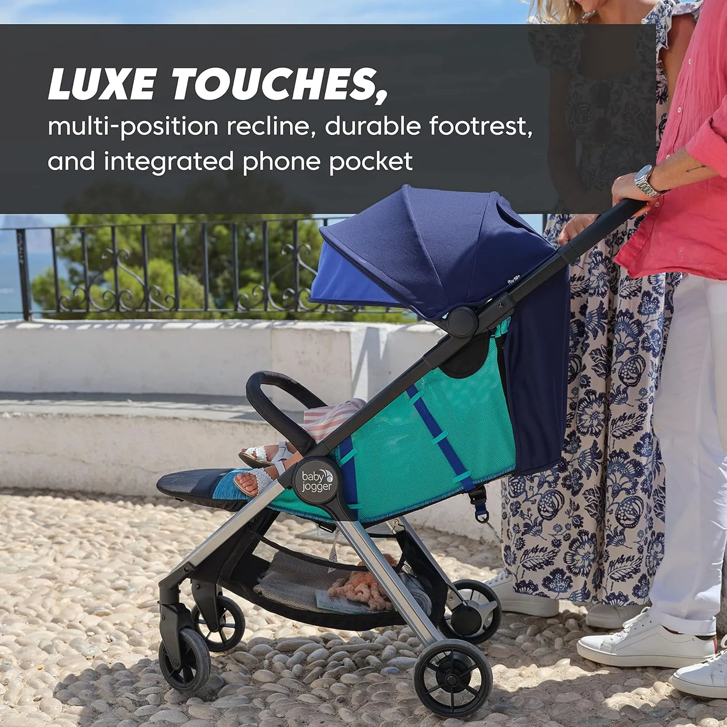 Baby Jogger City Tour 2 Ultra-Compact Travel Stroller Coastal