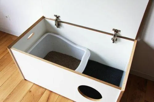 Cat Litter Box Cabinet Cat House Pet Furniture By Miza