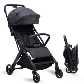 COOL KIDS Travel Stroller Umbrella Stroller with Automatic Fold,Baby Strollers with Pop Out Sun Canopy,Baby Airplane Travel Essentials(Black)