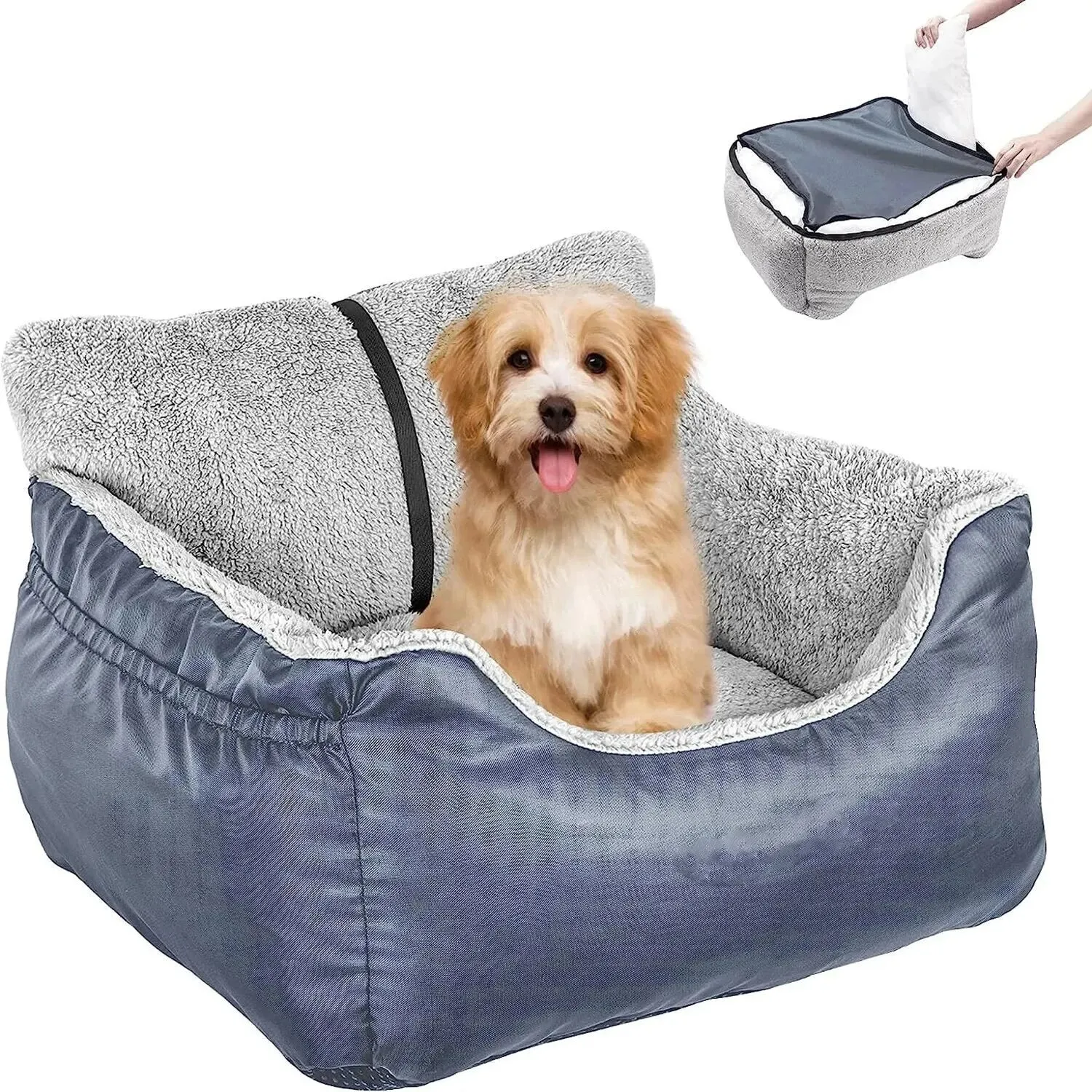 Deluxe Dog Car Seat for Medium to Large Dogs - Washable and Detachable