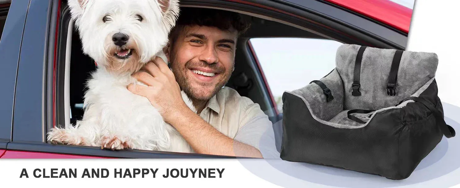 Deluxe Dog Car Seat for Medium to Large Dogs - Washable and Detachable