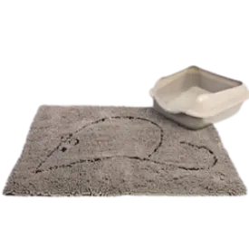 Dog Gone Smart Cat Litter Mat Grey
