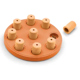 dog smart puzzle toy - orange composite