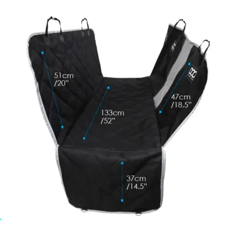 DOOG Dog Car Seat Cover Black