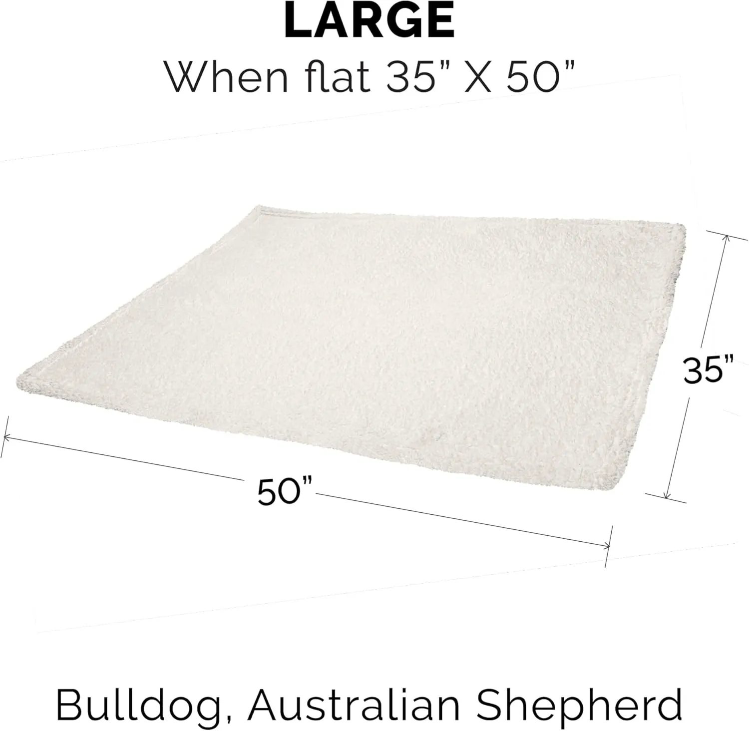 Furhaven Waterproof & Self-Warming Throw Blanket for Dogs & Indoor Cats, Washable & Reflects Body Heat - Terry & Sherpa Dog Blanket - Dove, Large