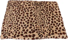 Heating Pad Washable Foldable 3 Temperature Adjustable USB Charging Pet Heated Pad for Cat Dog White Dot Heating Pad Washable (Leopard Print)