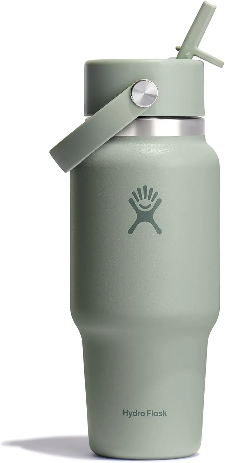 Hydro Flask 24 OZ Wide Flex Straw Travel Bottle Agave