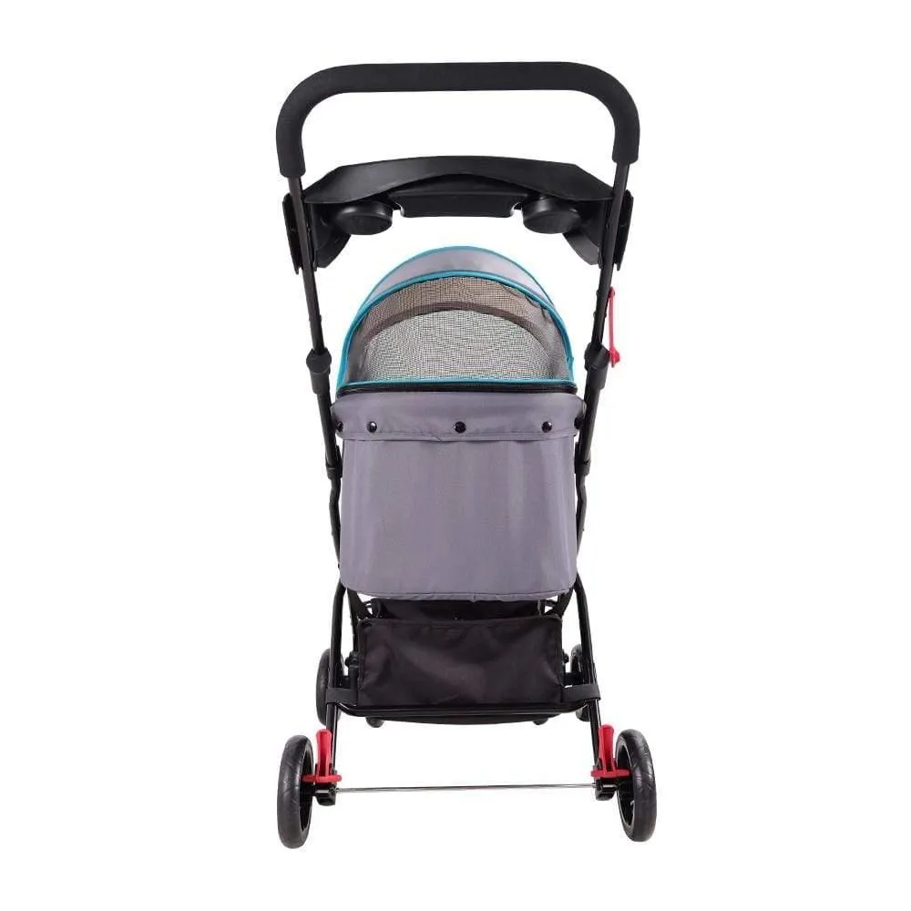 Ibiyaya® Easy Strolling  Pet Pram | Simple Grey