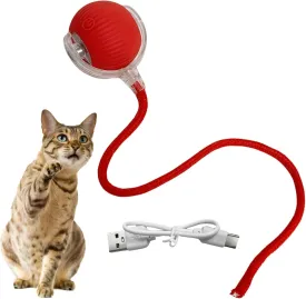 Interactive Rolling Dog Ball, 2025 New Electric Cat Toy,360 Smart Automatic Rolling Pet Ball, Fast Moving Toy for Dog and Cat