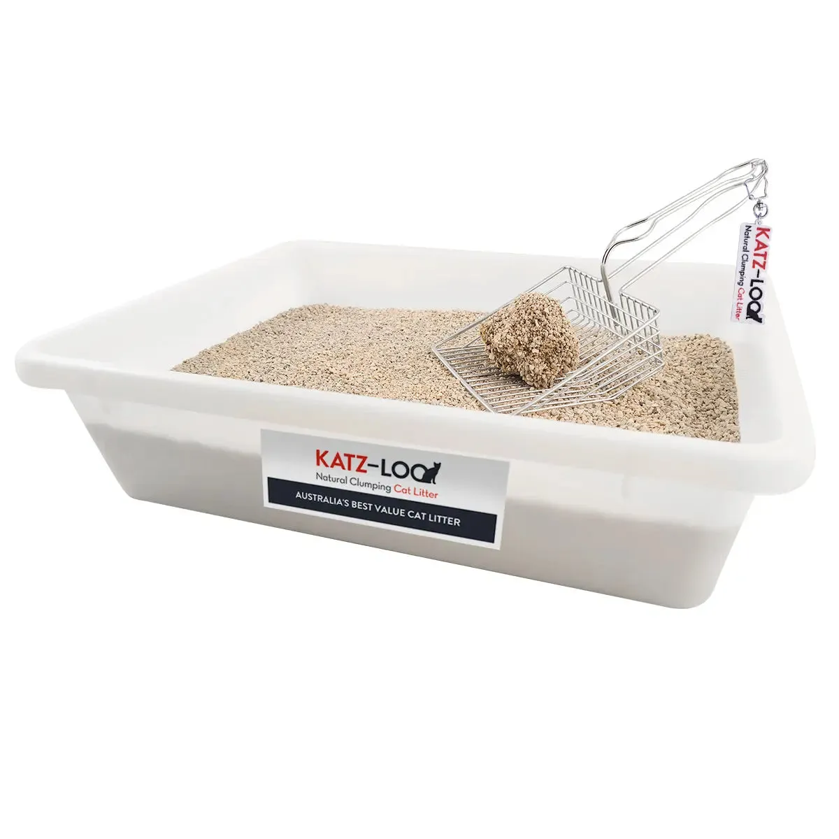 Katz-Loo Natural Clumping Cat Litter 200kg (20 Bags)