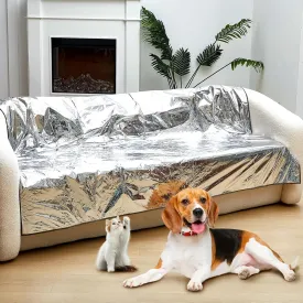 Kigley 2 Pcs Pet Deterrent Mat for Couch Keep Dogs Off Bed Cat Pet Repellent Mat Pain Free Couch Covers for Cats Dogs Keep Pets Off Furniture Bed Indoor (Coffee)