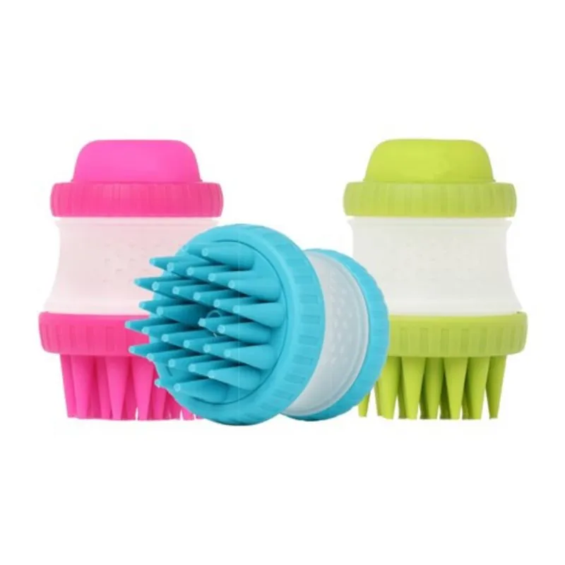 Liquid Fillable Pet Grooming Brush - 8cm x 8cm x 10cm