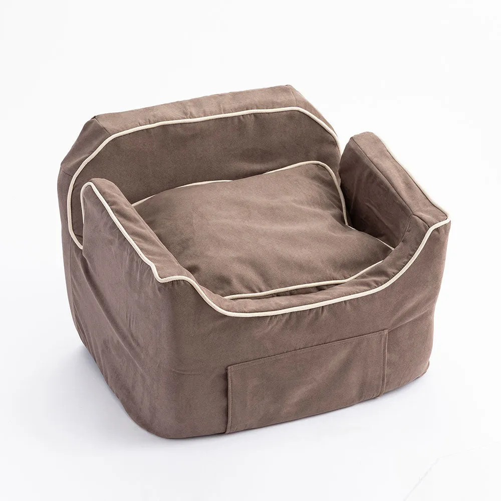 luxury microsuede booster car seat - 2 sizes