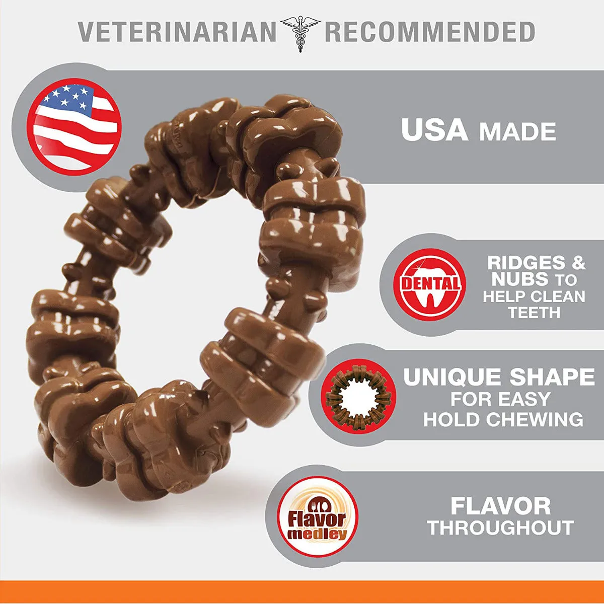 Nylabone DuraChew Textured Ring
