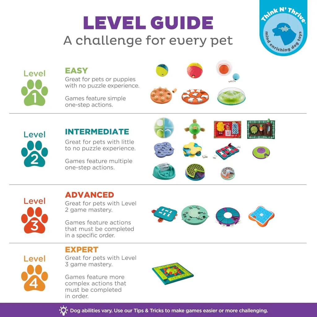 Outward Hound Nina Ottosson Brick Interactive Puzzle Toy For Dogs