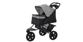 PawHut Pet Stroller D00-108V01GY 1065 x 1095 x 545 mm Grey
