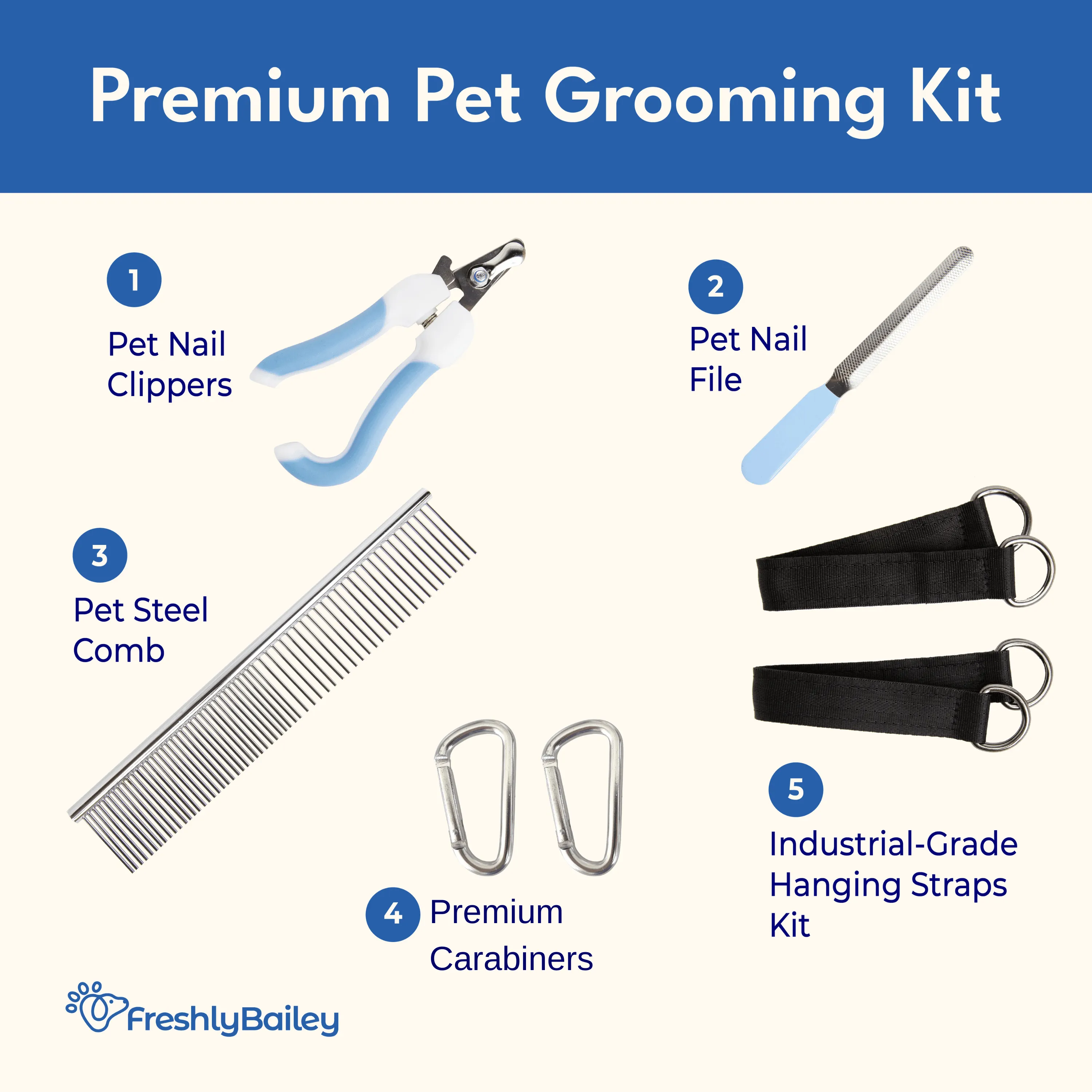 Pet Grooming Hammock Kit For Dogs & Cats (Small)