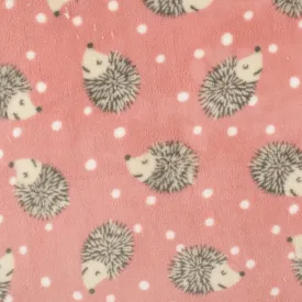 Printed Fleece - CORAL - Pink