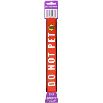 "Do Not Pet" Leash Wrap | Bright Lead Attachment for Dogs by Happy Pet