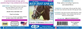 Red Hot Spray Chewing Deterrent - Horse Anti Chew Liquid Pepper Spray - Stops Horses from Chewing and Cribbing - 1 Quart, (2 Pack)   Sprayer