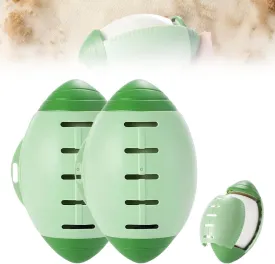 Reusable Silicone Lint Roller, 2025 New Washable Sticky Roller, Mini Lint Remover, Portable Travel Lint Roller Ball, Pet Hair and Dust Removal for Clothes, Beds and Sofas (Green 2PCS)