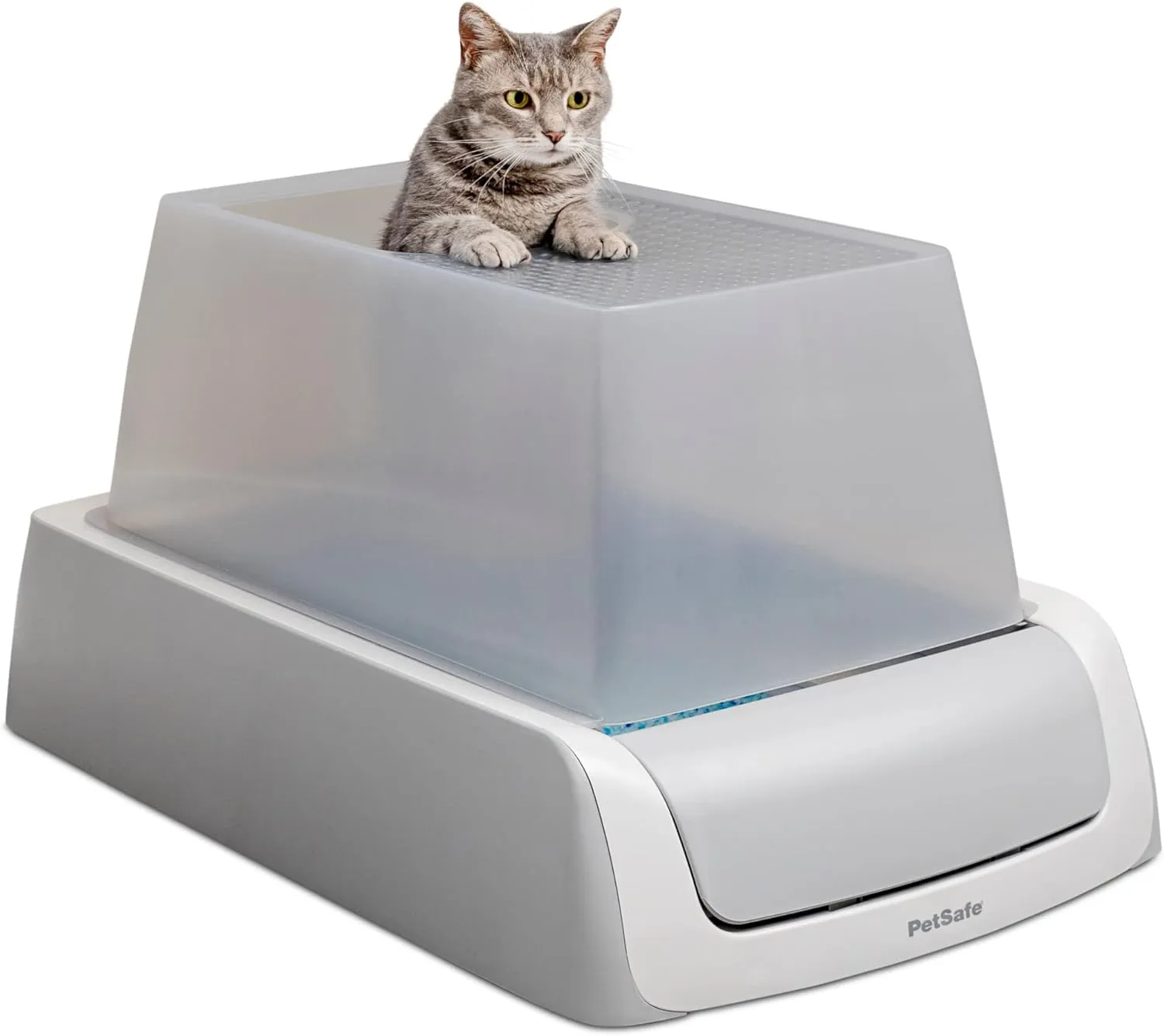 Self-Cleaning Hooded Cat Litter Box