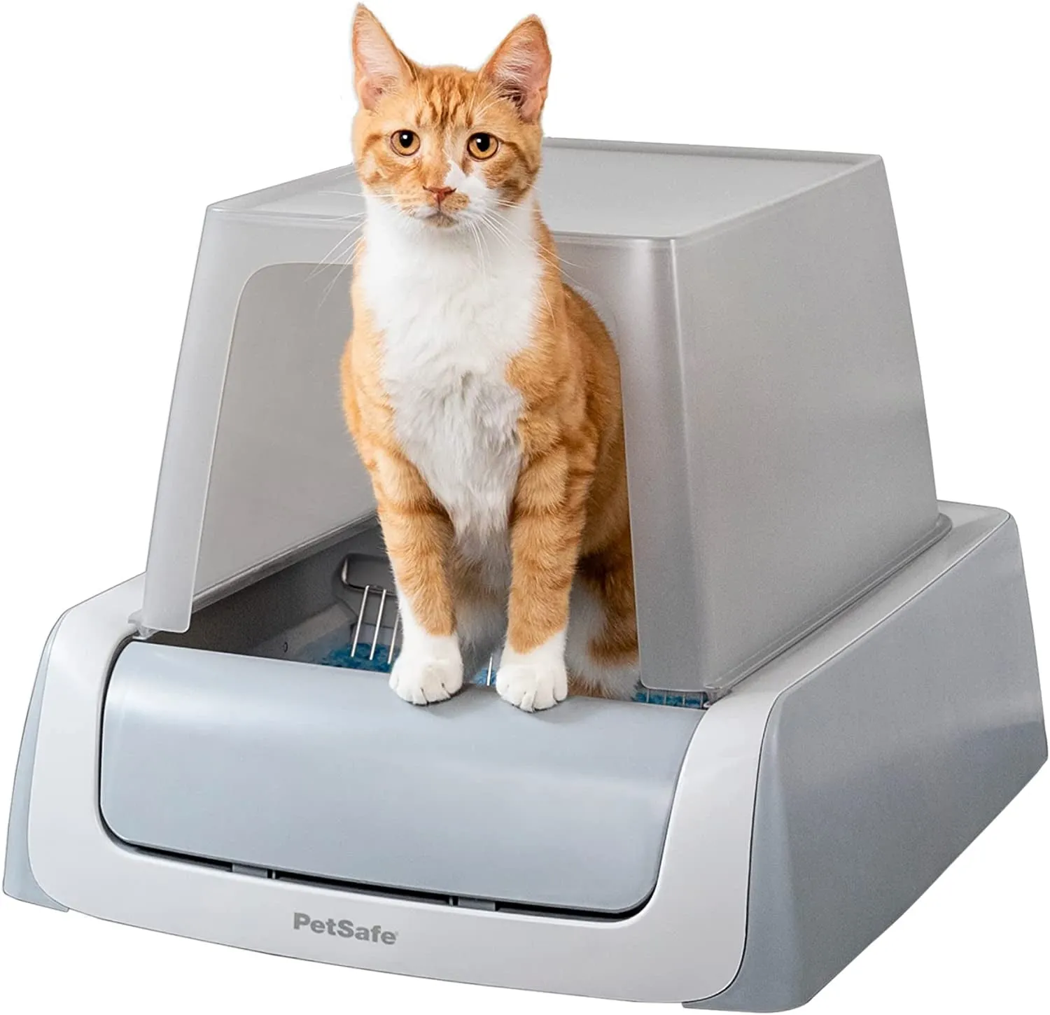 Self-Cleaning Hooded Cat Litter Box
