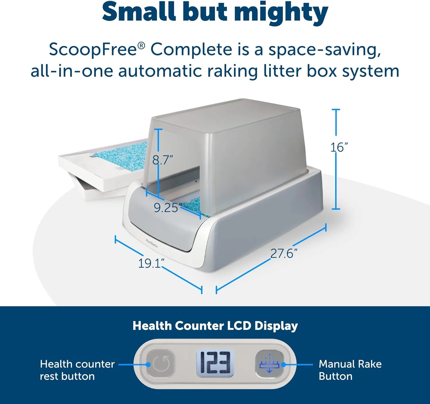 Self-Cleaning Hooded Cat Litter Box