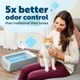 Self-Cleaning Hooded Cat Litter Box