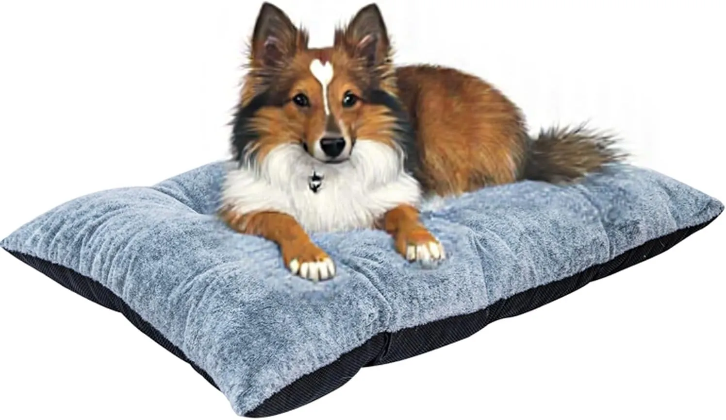 tantohom Dog Bed Deluxe Plush Dog Crate Beds Comfy Kennel Pad Anti-Slip Pet Sleeping Mat for Jumbo, Large, Medium, Small Dogs Breeds (37.0" L x 26.0" W x 5.5" Th)