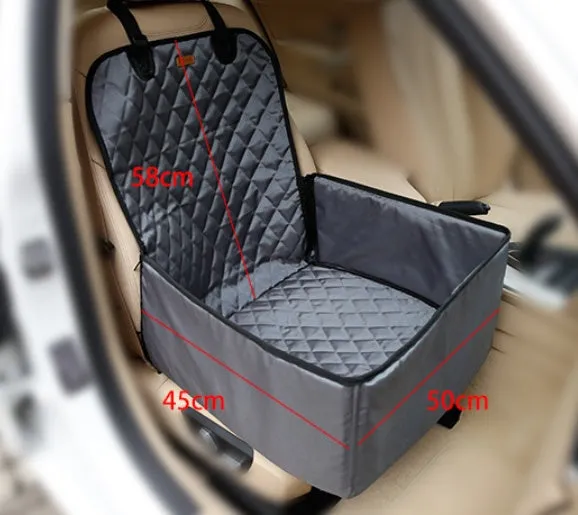 Turbo Tails Car Waterproof Pet Pad for Dogs, Cats and Bunnies in Black and Dark Gray 23” x 18” x 19”