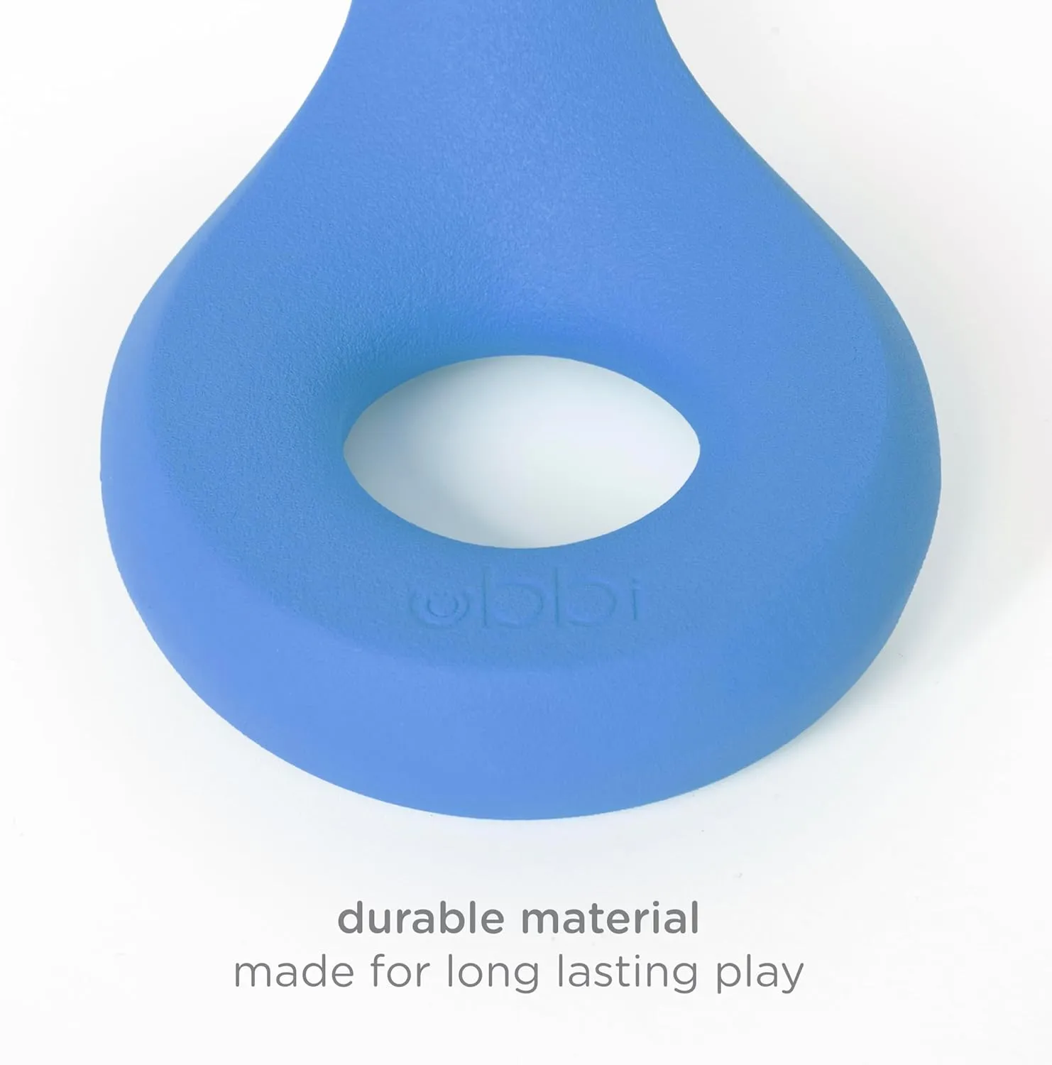 Ubbi Chomp Toy for Medium to Large Dog Breeds, Durable Natural Rubber, Blue