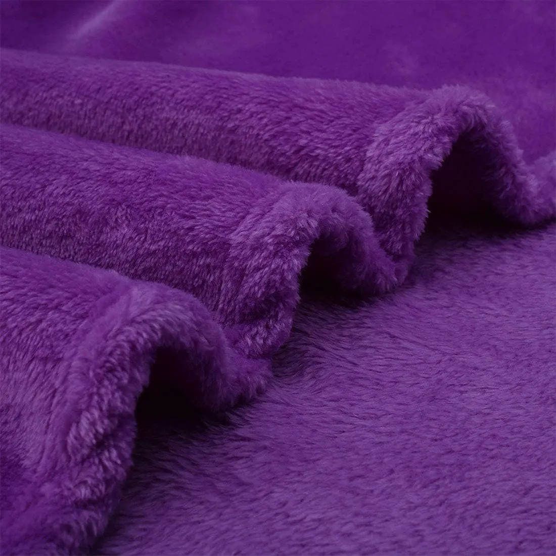 uxcell Pet Dog Blanket, Flannel Fleece Puppy Blanket Solid Plush Warm Rug Blankets and Throws for Small-Medium Dogs Cats Doggy Sleeping Mat, Purple 27x40 Inch
