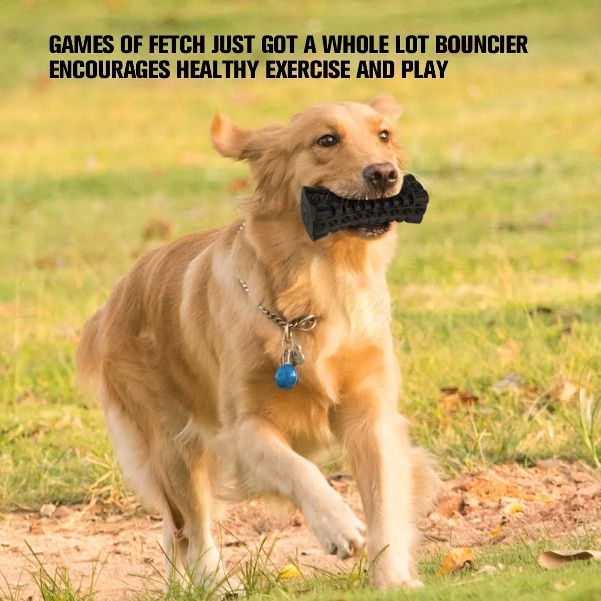 VANFINE Indestructible Squeaky Dog Toy  Tough Rubber Chew Toy for Aggressive Large Dogs, Durable and Safe for Interactive Play